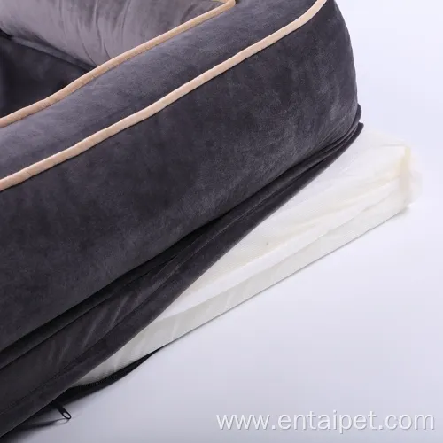 Pet Sofa with Mattress Dog Velvet Removeable Bed